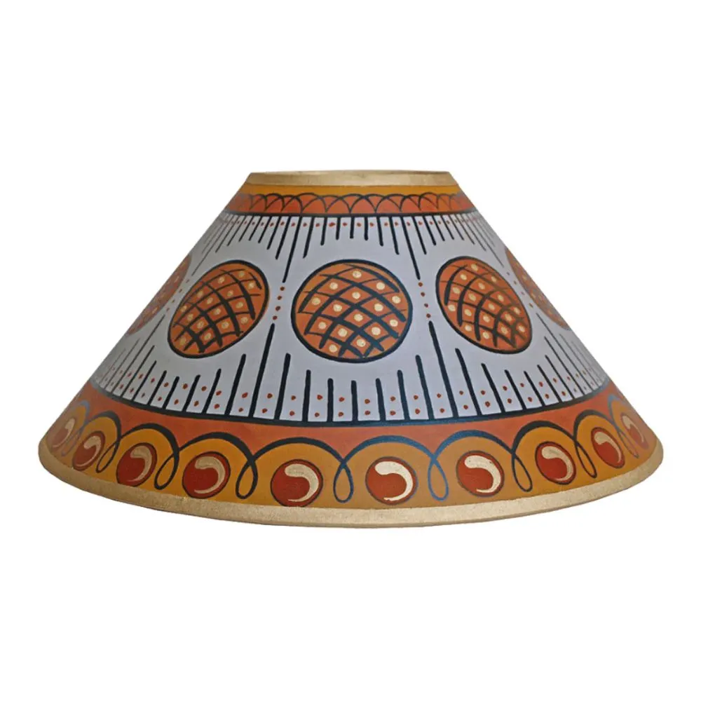 Kręgi & Ręcznie malowany abażur w paski 14' loading='lazy' title=