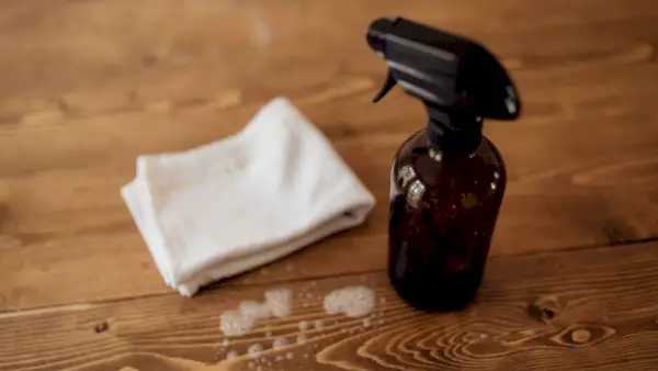 Le spray nettoyant fait maison de mon ami a aidé à repousser la poussière dans ma maison