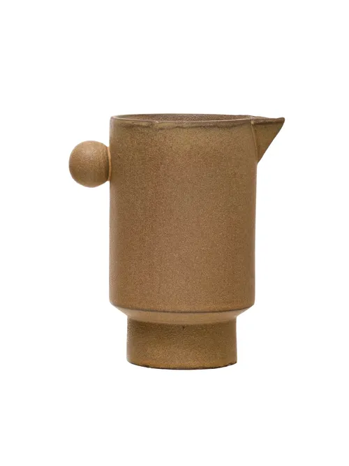 茶色の炻器ピッチャー' title=