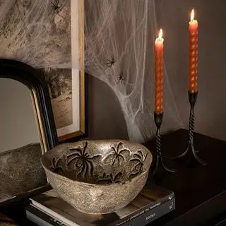 Oransje Halloween lys