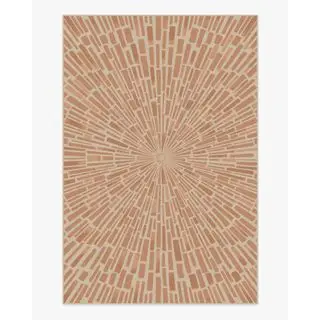 tapis à motifs marron clair