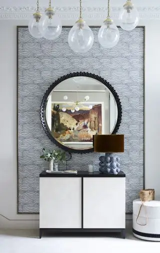 décorer une console dans une entrée