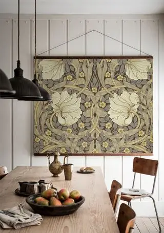 Oeuvre murale Pimpernel de William Morris provenant des archives V&A de Surface View