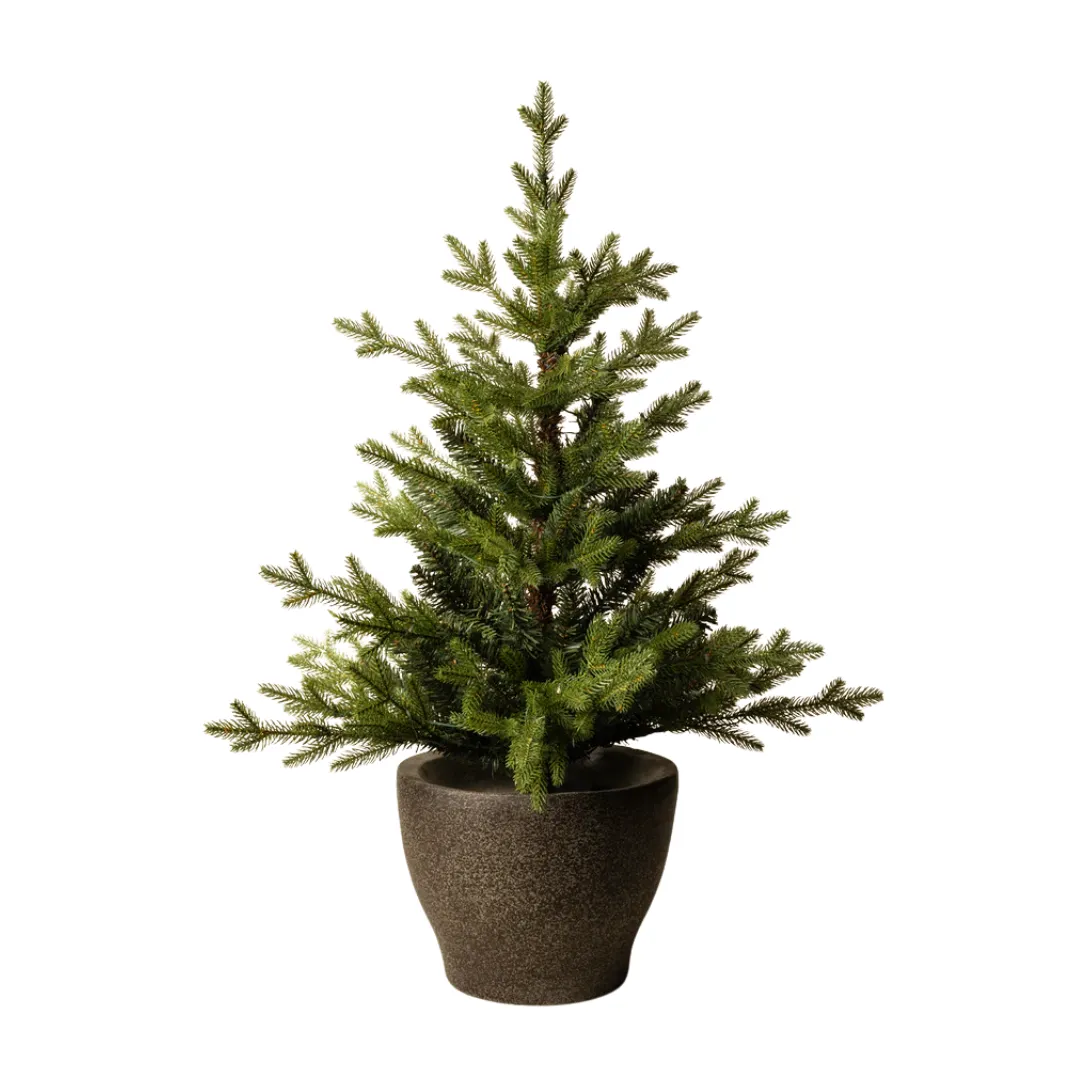Faux arbre en pot illuminé de 3 pi de Norvège' loading='lazy' title=