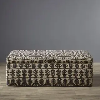 OKA vzorovaný čierno-biely otoman