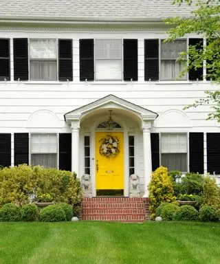 Couleurs de porte d'entrée Feng Shui porte jaune