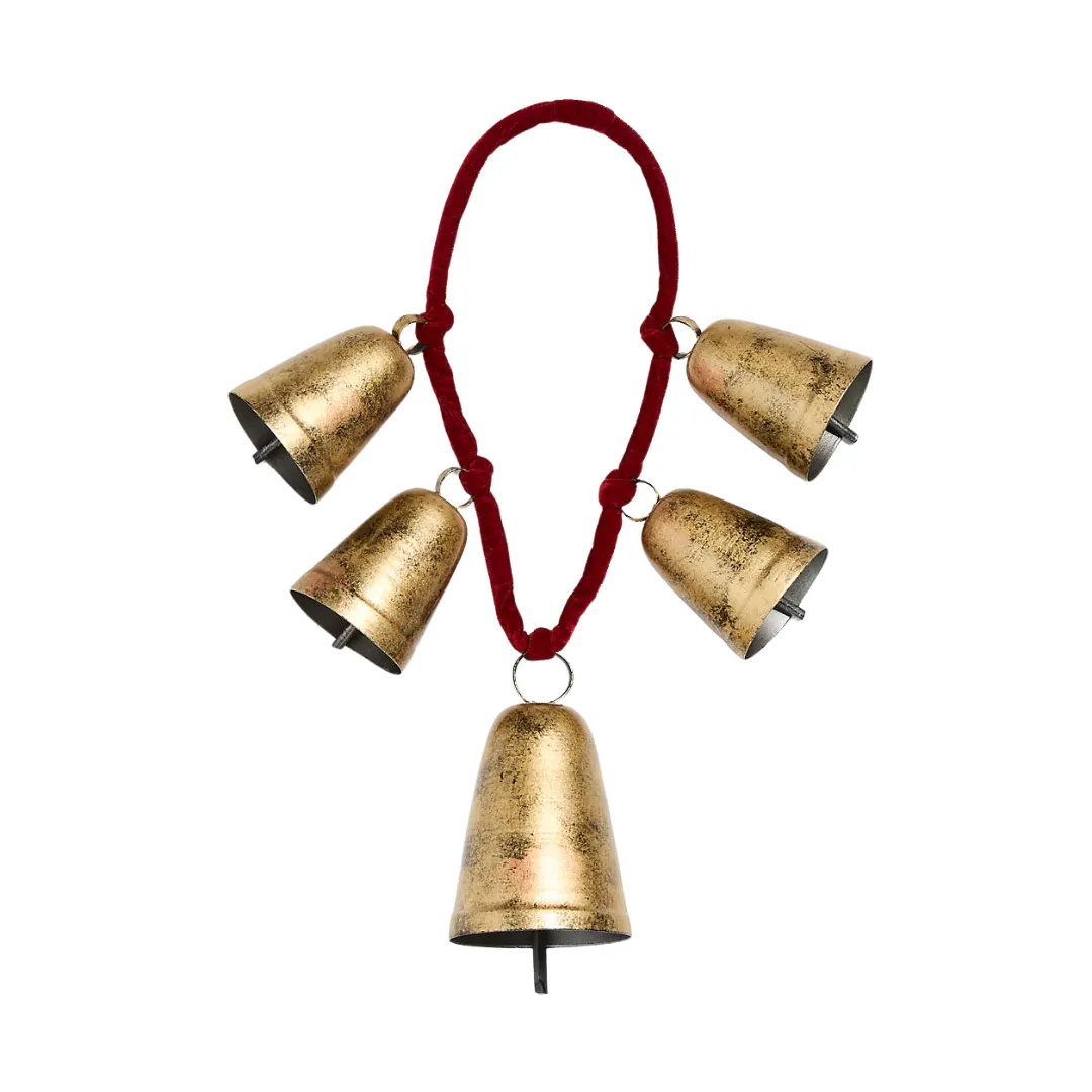 황동 벨 휴일 문 장식' title=