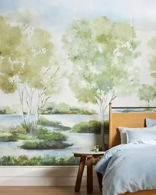 Low Country botanisk veggmaleri