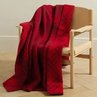 net-a-porter burberry rød sjekkekast