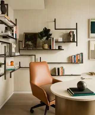 Fauteuil d'appoint avec fauteuil en cuir