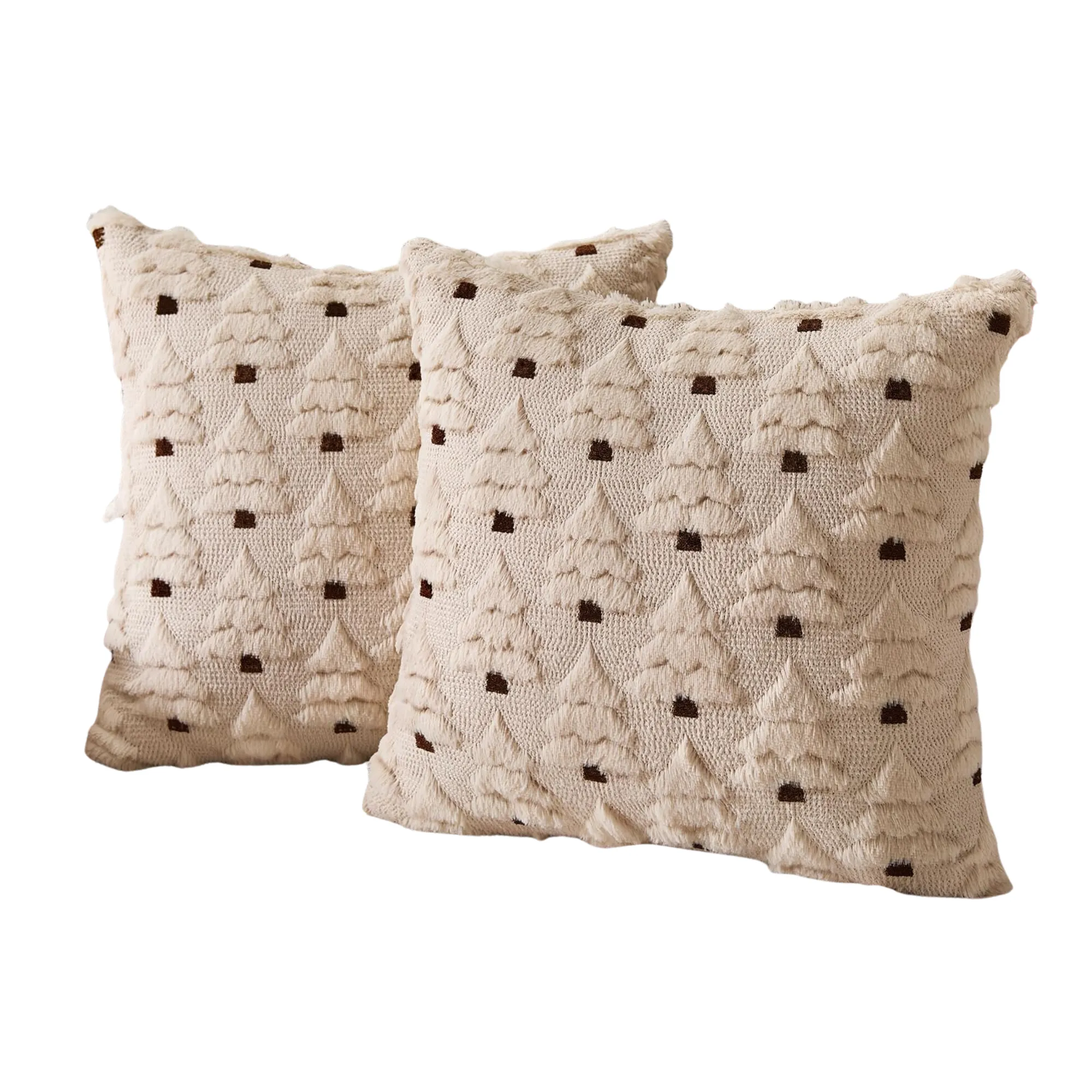 크리스마스 트리가 달린 크리스마스 베개 2개' loading='lazy' title=