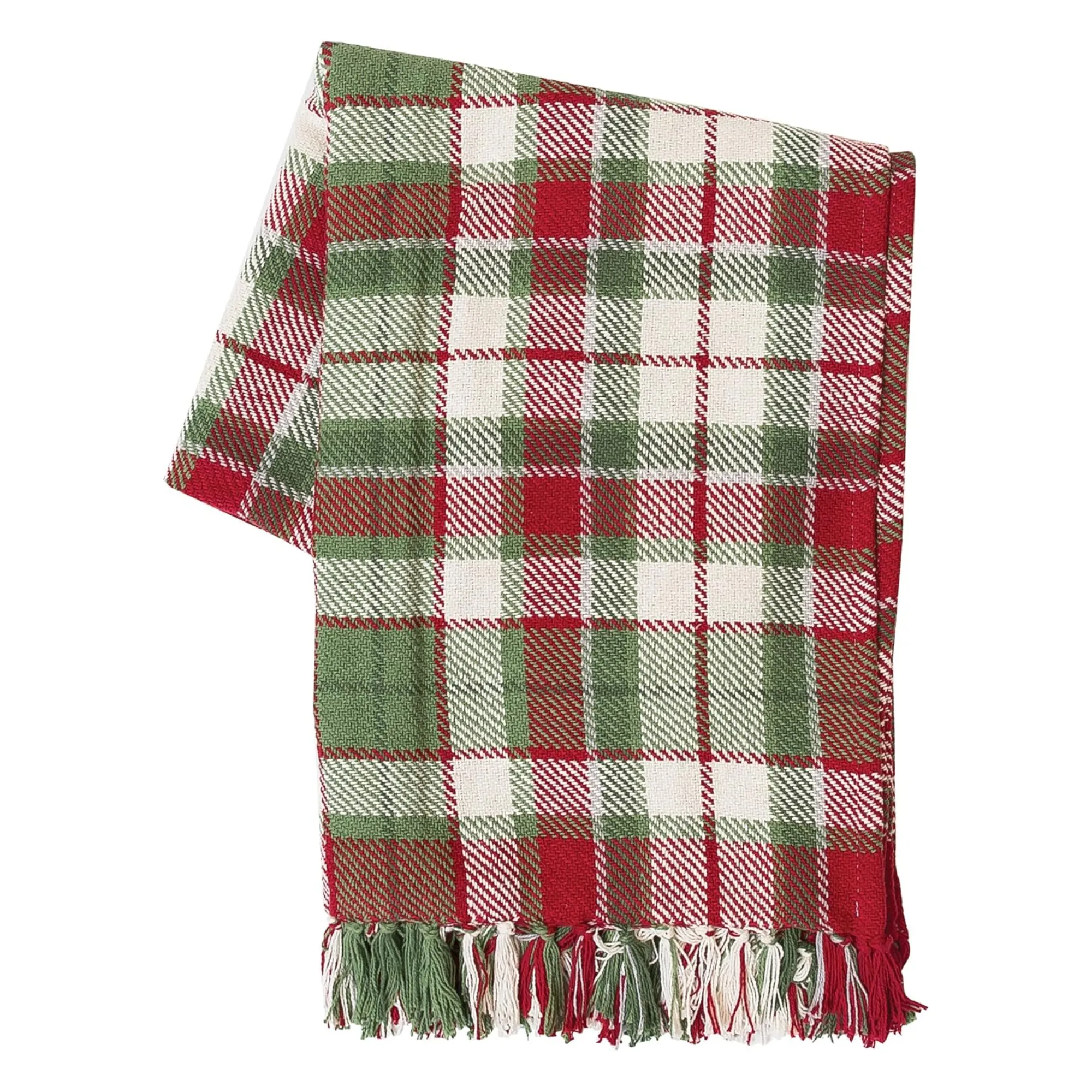 빨간색과 녹색 격자 무늬 크리스마스 담요' loading='lazy' title=