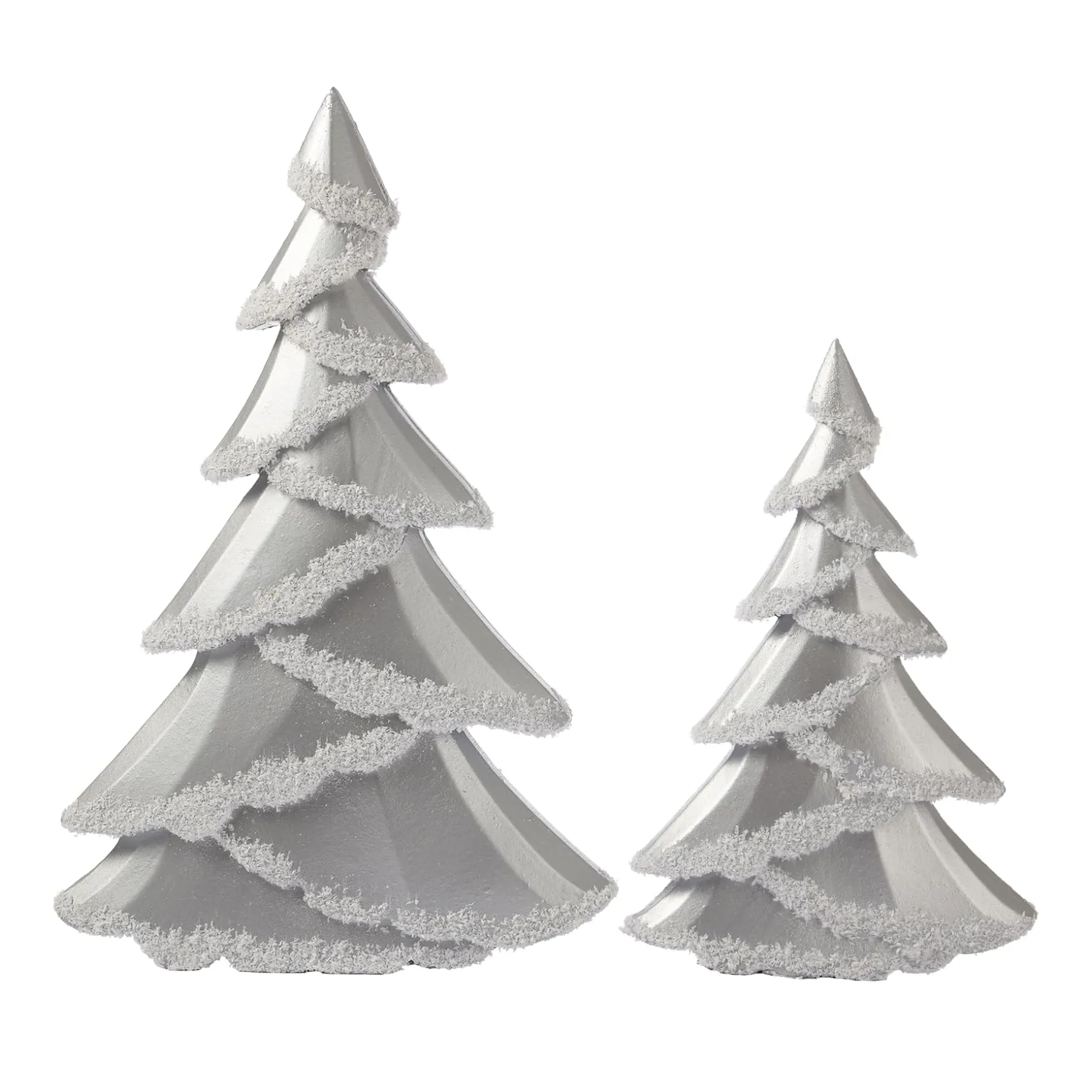 두 개의 은색 크리스마스 트리 세트' loading='lazy' title=