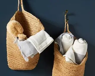 Paniers de rangement : Image des paniers suspendus Anthropologie