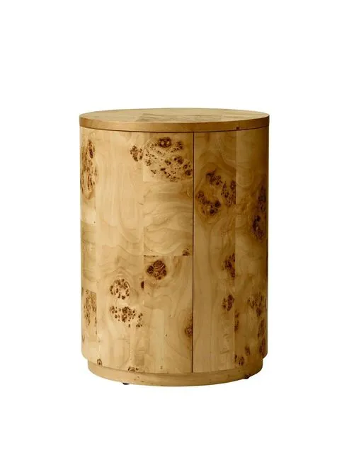 Kreslo Burl Wood Barrel Accent' title=
