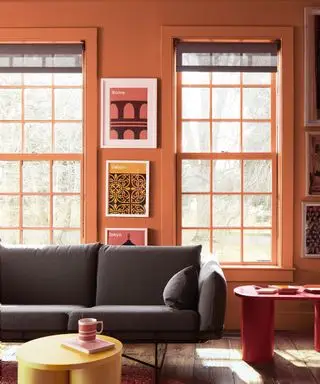 sala de estar laranja