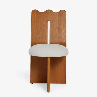 Faliste krzesło z drewna Lulu i Georgia