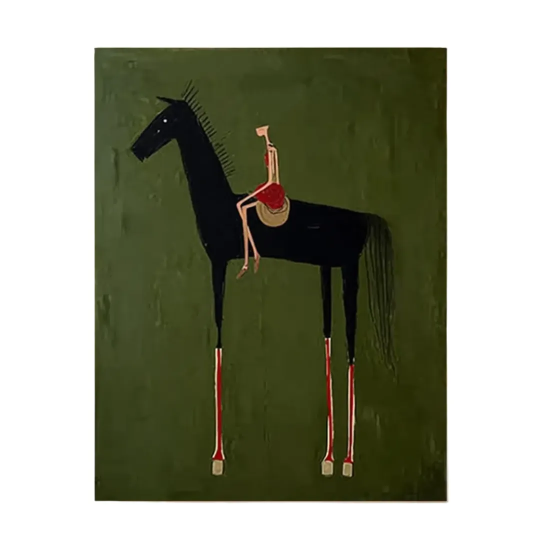 Boutique d’art expressionniste Peinture abstraite de cavalier de cheval' loading='lazy' title=