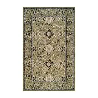 Tapis à motifs verts