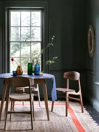 Salle à manger, décoration en gris