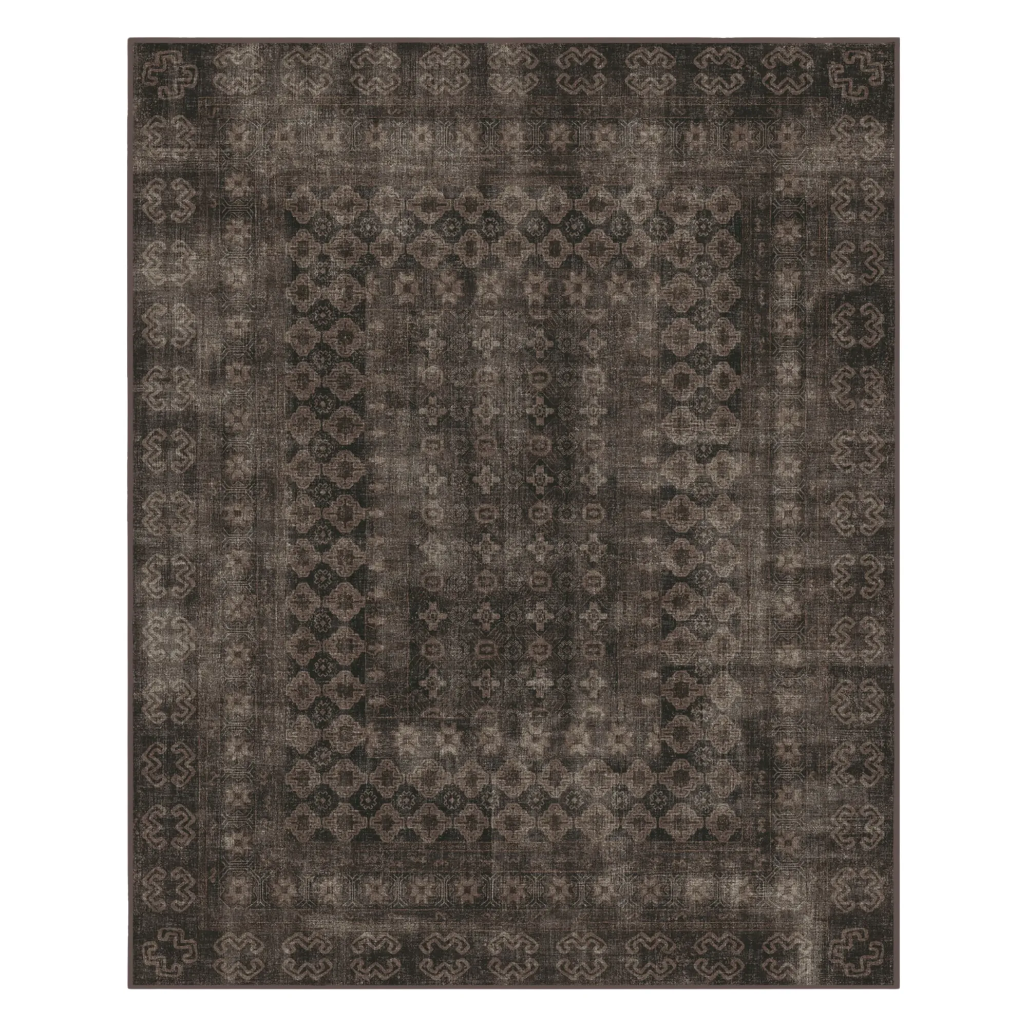 et falmet teppe i en mørk brun nyanse' loading='lazy' title=