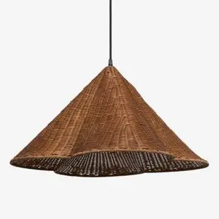 Lampada a sospensione in rattan Lulu e Georgia