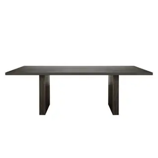 mesa de comedor de madera negra oka