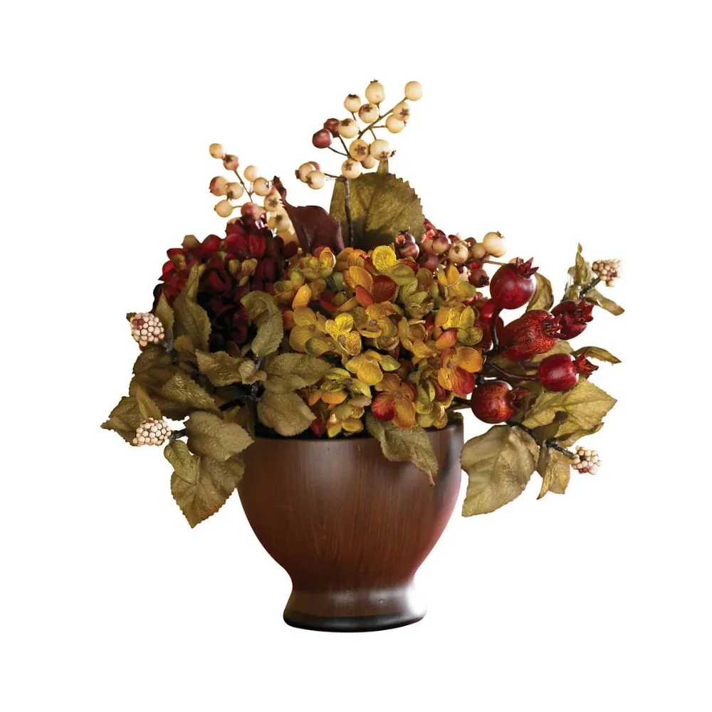 ほぼ天然の秋あじさいの丸花瓶' loading='lazy' title=