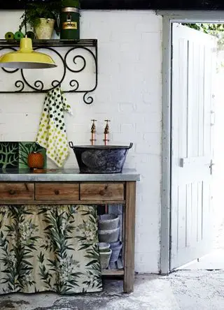 cuisine extérieure de style français rustique