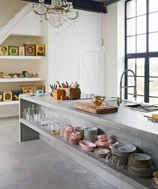 Idées de cuisine de campagne française contemporaine