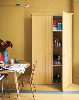 Cuisine jaune et verte