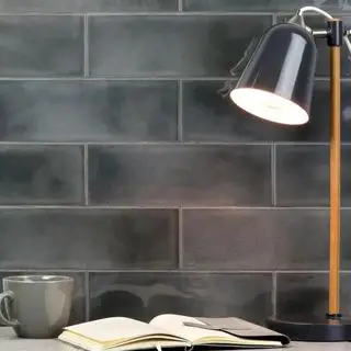 블랙 그레이 서브웨이 타일