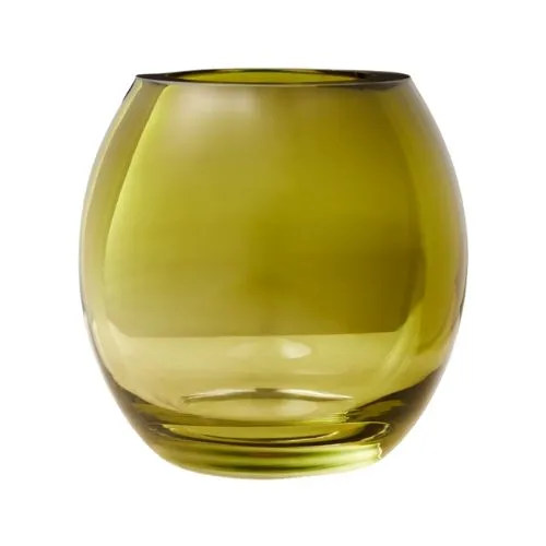 Vase en verre olive CB2 Regine par goop' loading='lazy' title=