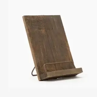 support de livre de cuisine en bois
