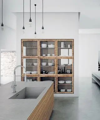 木製キッチンキャビネットのアイデア