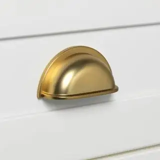 Poignée de tiroir en or brossé
