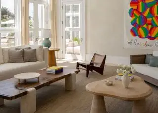 Ideas modernas de sala de estar de granja