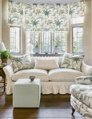 Sofá Minack Check, beige F4143/01 de Colefax & Fowler