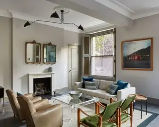 Stue med tradisjonelt interiør