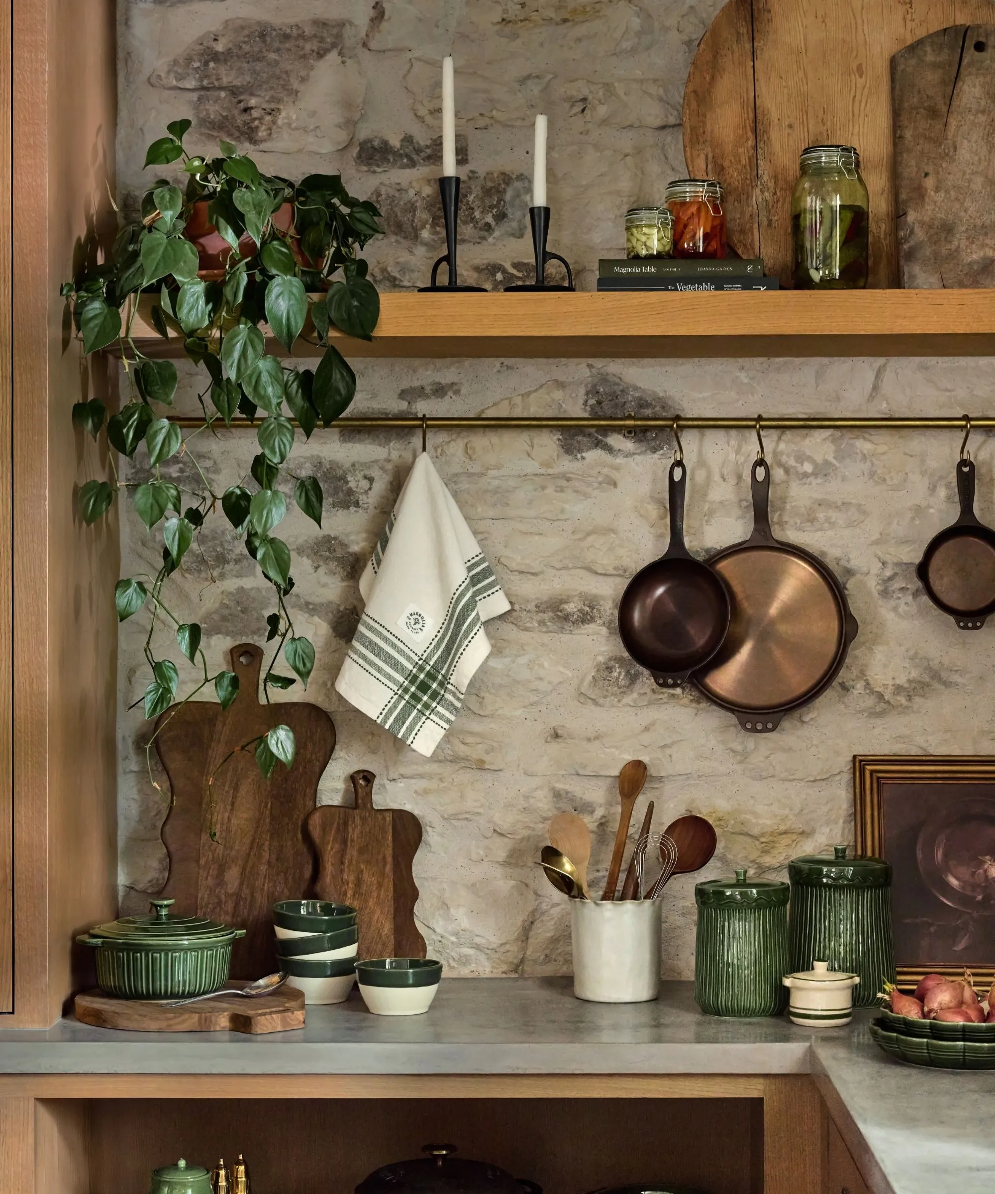 Kuchyně s deskami s sekacími deskami na nádobí Cermaic sklenice' loading='lazy' title=