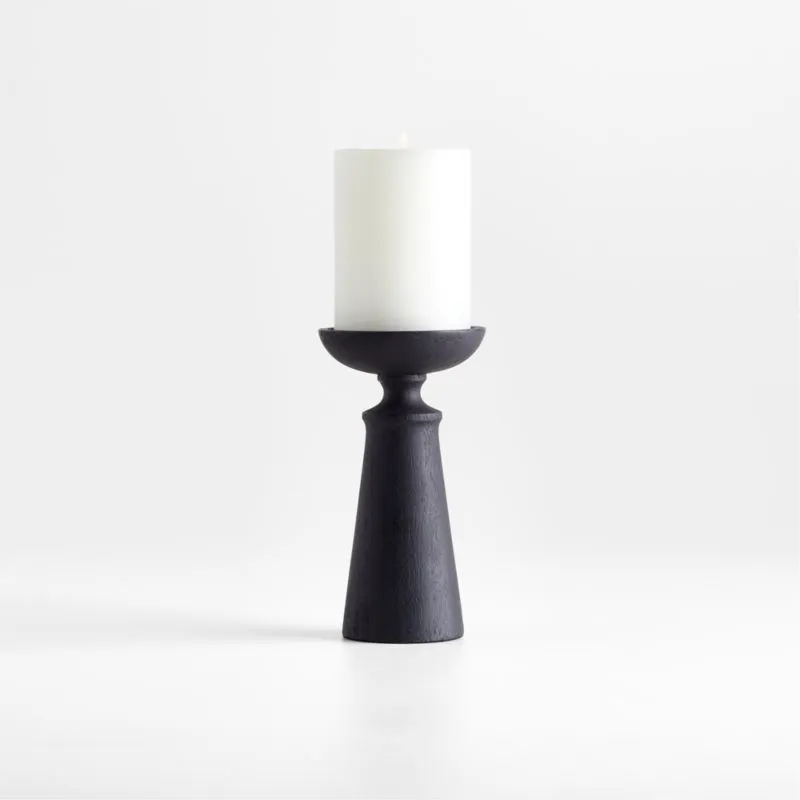 Suporte para pilar de madeira ebonizada Izumo 6.5' loading='lazy' title=