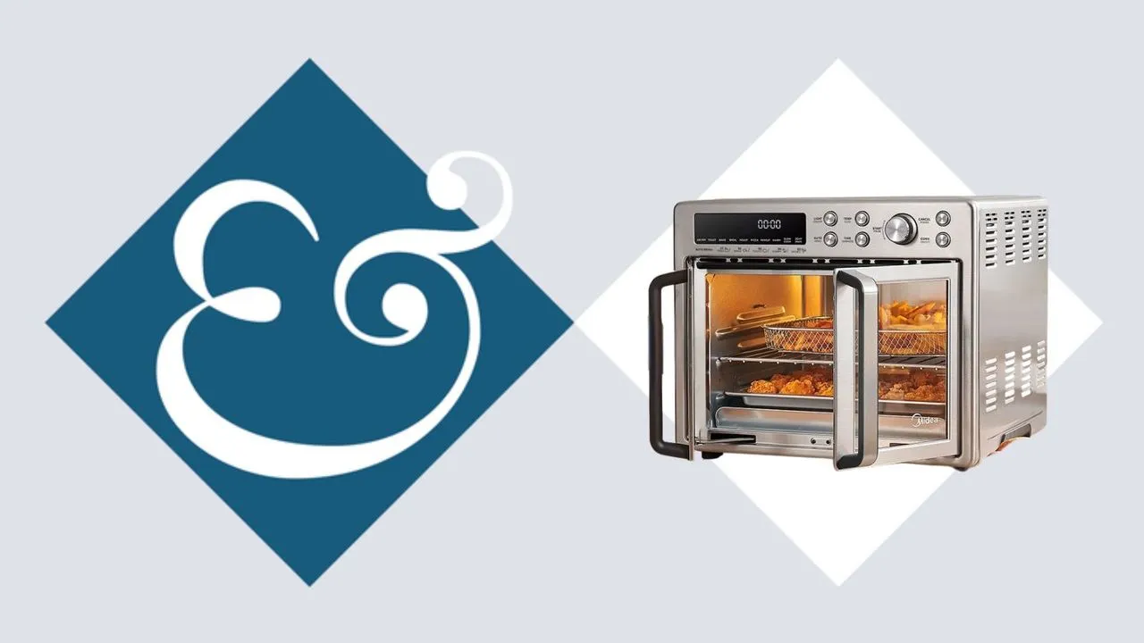 Fritéza Midea Flexify French Door na pozadí produktu Homes & Gardens Hero' loading='lazy' title=