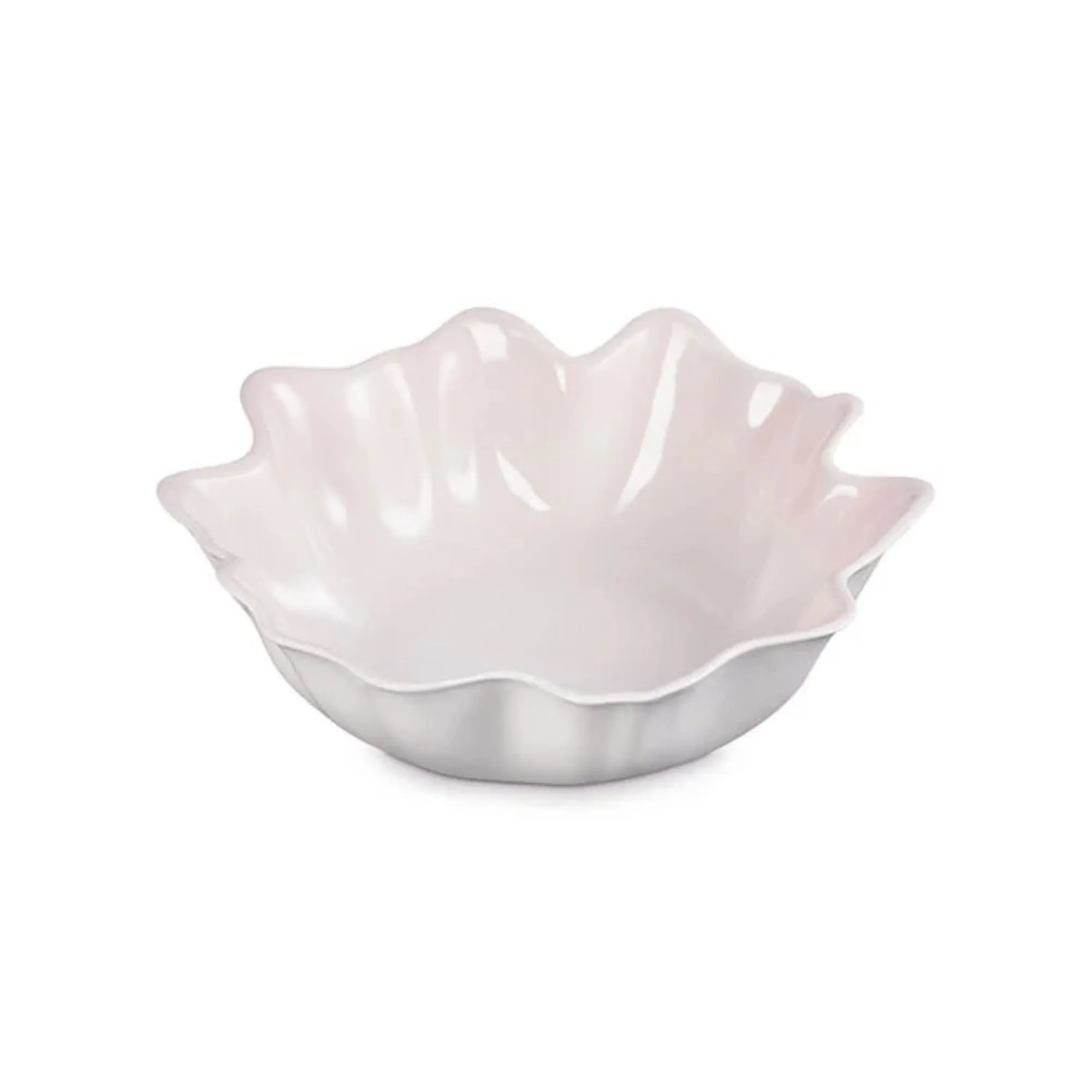 Bledě růžová podávací miska ve tvaru okvětního lístku' loading='lazy' title=