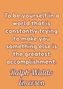 Self Care Quote by Ralph Waldo Emerson