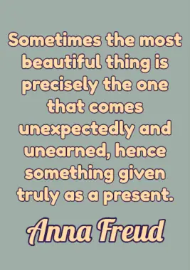 A quote by Anna Freud.