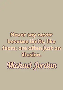 A quote by Michael Jordan.