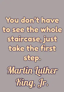 Moving Forward Quote by Martin Luther King Jr.