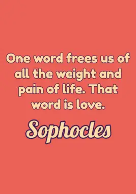 A quote by Sophocles.