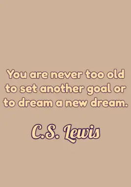 A quote by C.S. Lewis.