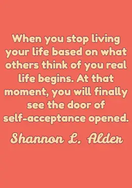 Self-Love Quote by Shannon L. Adler
